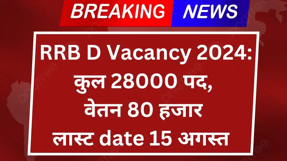 RRB D Vacancy 2024